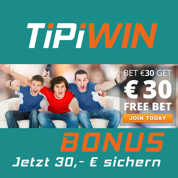 TipiWIN 30,- € Bonus